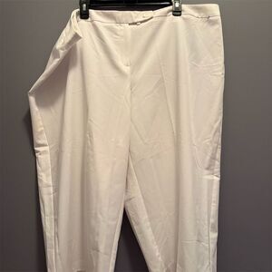 Ashley Stewart Women's Plus Size 24 White Capri Pants Casual